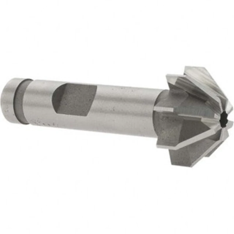 Made in USA 3/4 Large x 5/16 Small Diam, 3/8 Width of Cut, 90 Included Angle, 8 Teeth, Cobalt Face Angle Cutter 3/8 S...